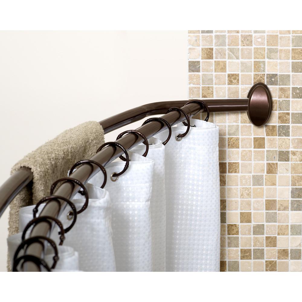 curved shower curtain rod