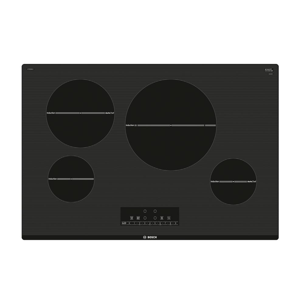 Bosch 800 Series 30 In Induction Cooktop Black With 4 Sdboost Bosch 800 Series 30 In Induction Cooktop Black With 4 Sdboost Elements Including 3 700
