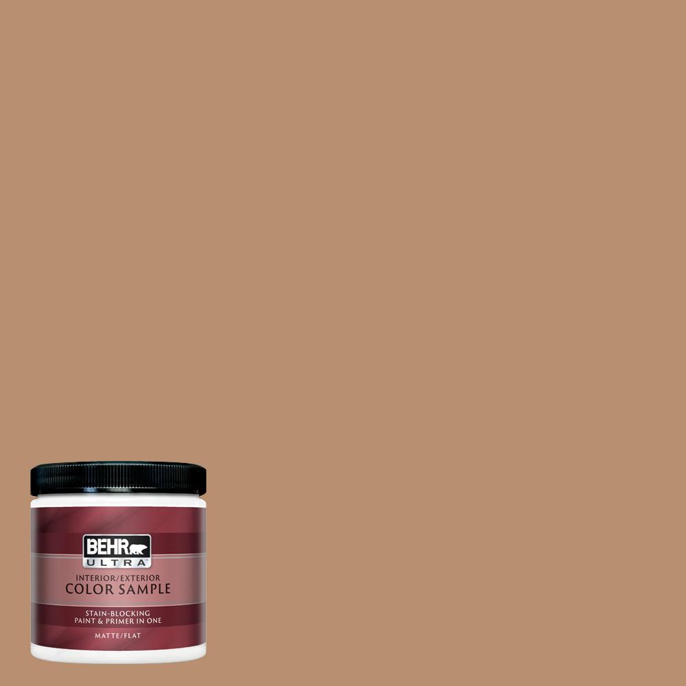 Behr Ultra 8 Oz S230 5 Sugar Maple Matte Interior Exterior Paint And Primer In One Sample