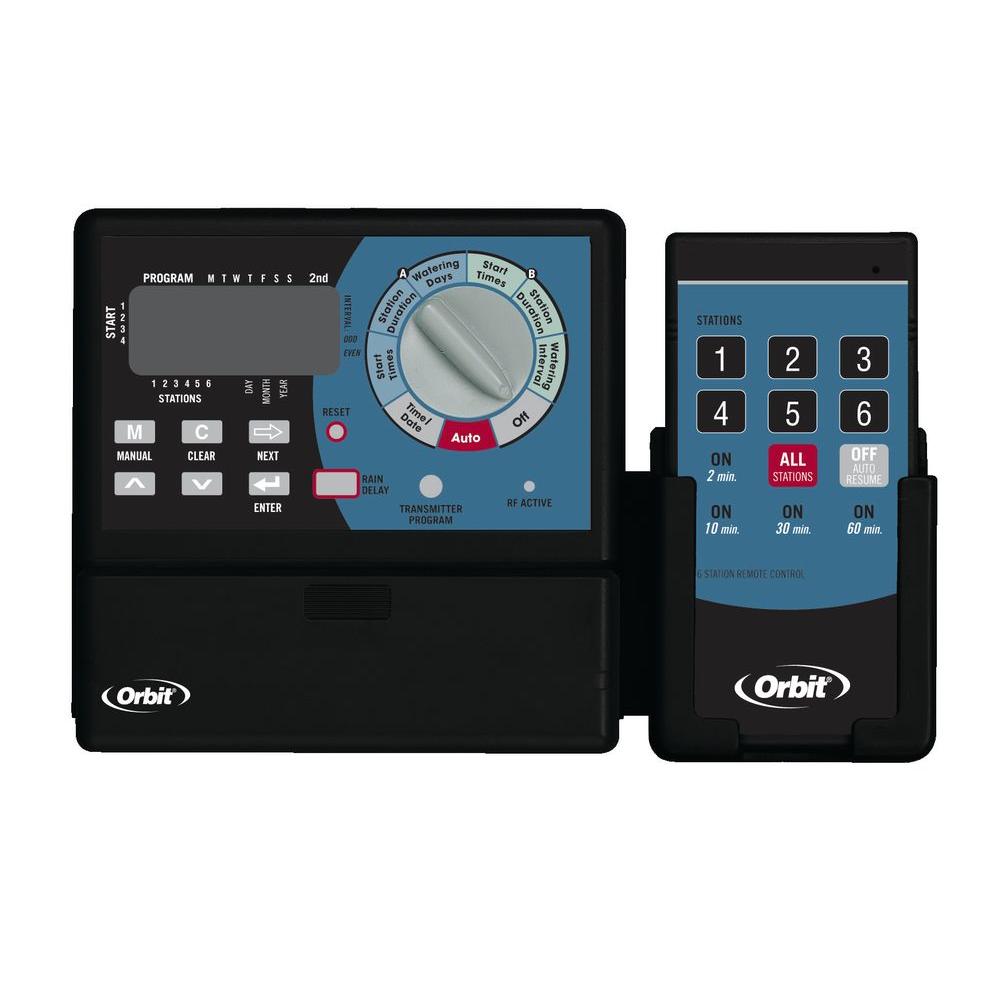Orbit Super6 Controller with Remote57096 The Home Depot