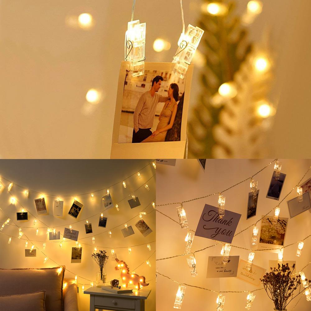 Photo Clip String Lights For Bedroom 3m 20 Leds Fairy Light