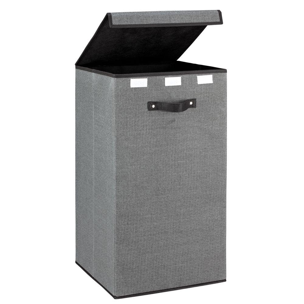 Simplify Single Laundry Hamper in Grey25431GREY The Home Depot