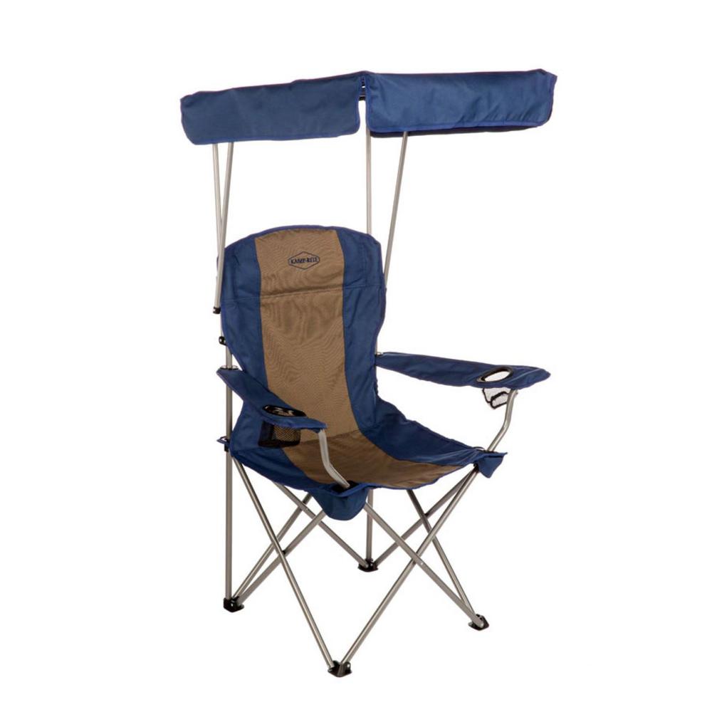 Kamp Rite Outdoor Tailgating Camping Sun Shade Canopy Folding Lawn Chair Kampcc463 The Home Depot