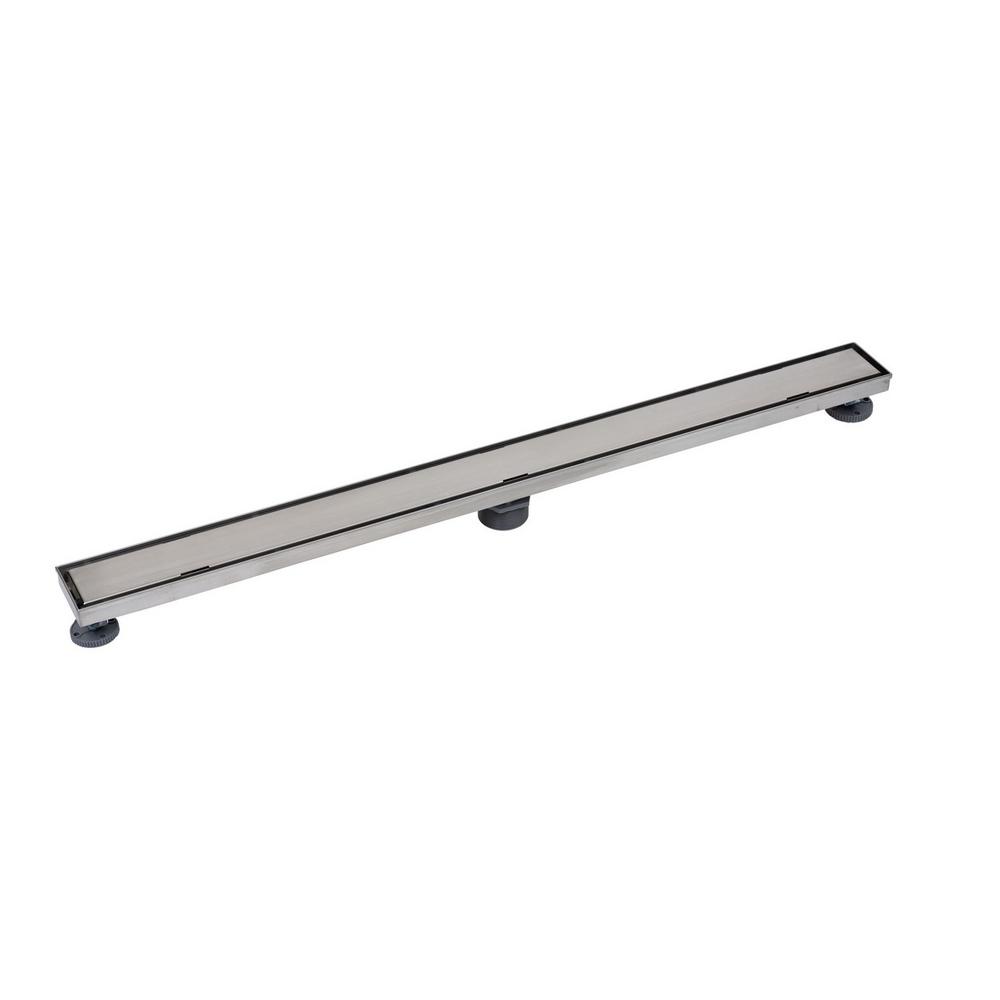 Oatey Designline 40 In. Stainless Steel Linear Drain Square Grate ...