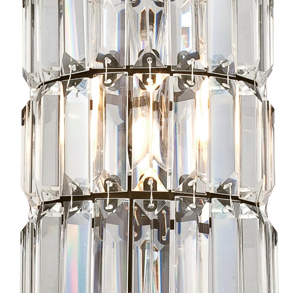Westinghouse Lighting 6338900 Sophie One-Light Indoor Mini Pendant Brushed Nickel Finish with Crystal Prism Glass