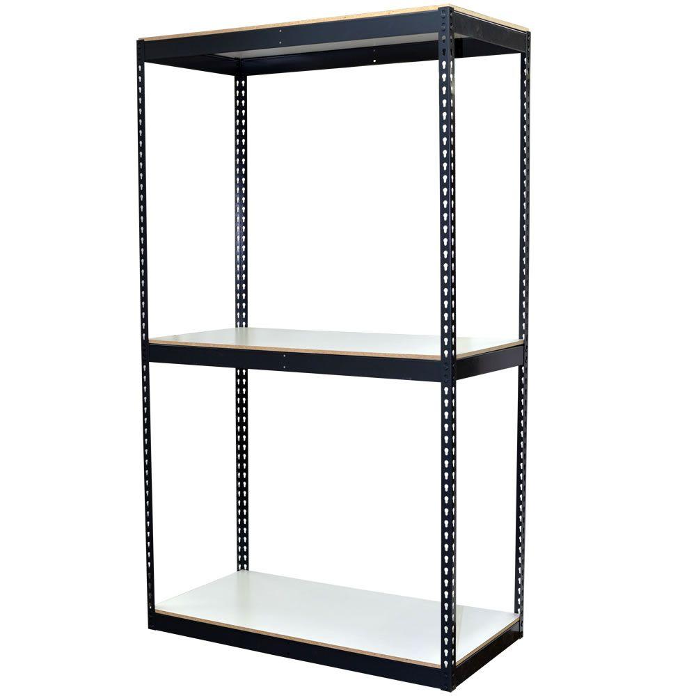 Storage Concepts 96 inch H x 48 inch W x 24 inch D 3-Shelf Bulk Storage Steel... by Storage Concepts