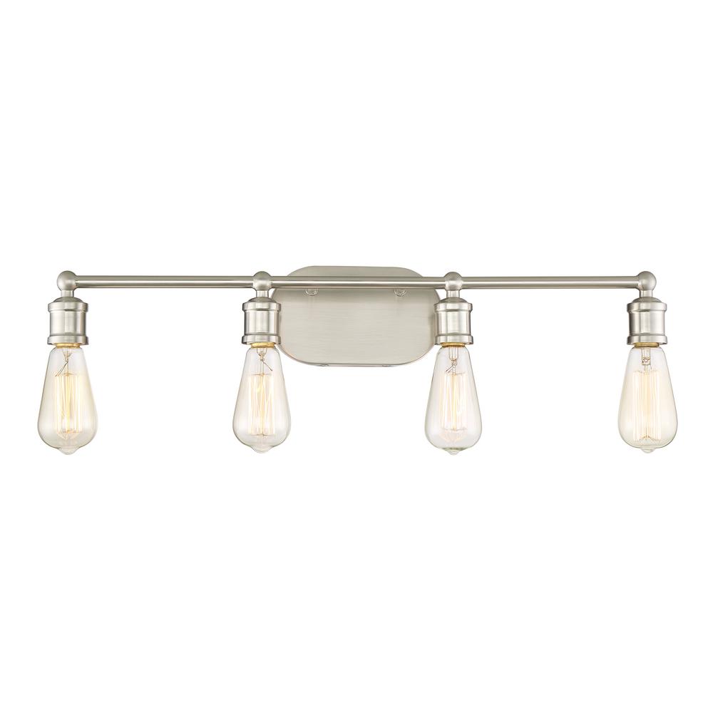 Filament Design 4Light Brushed Nickel Bath LightCLISH474981 The