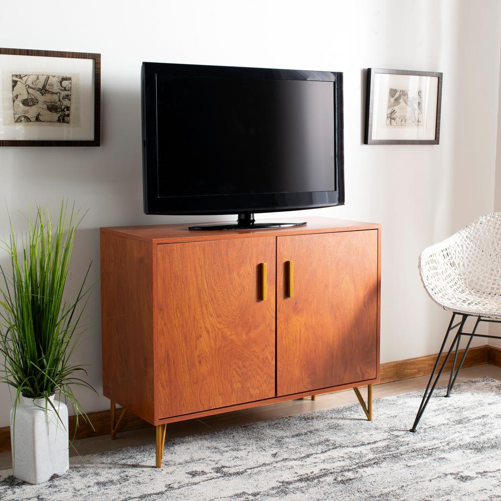 Safavieh Pine Natural Gold 2 Door Tv Stand Chs2200a The Home Depot