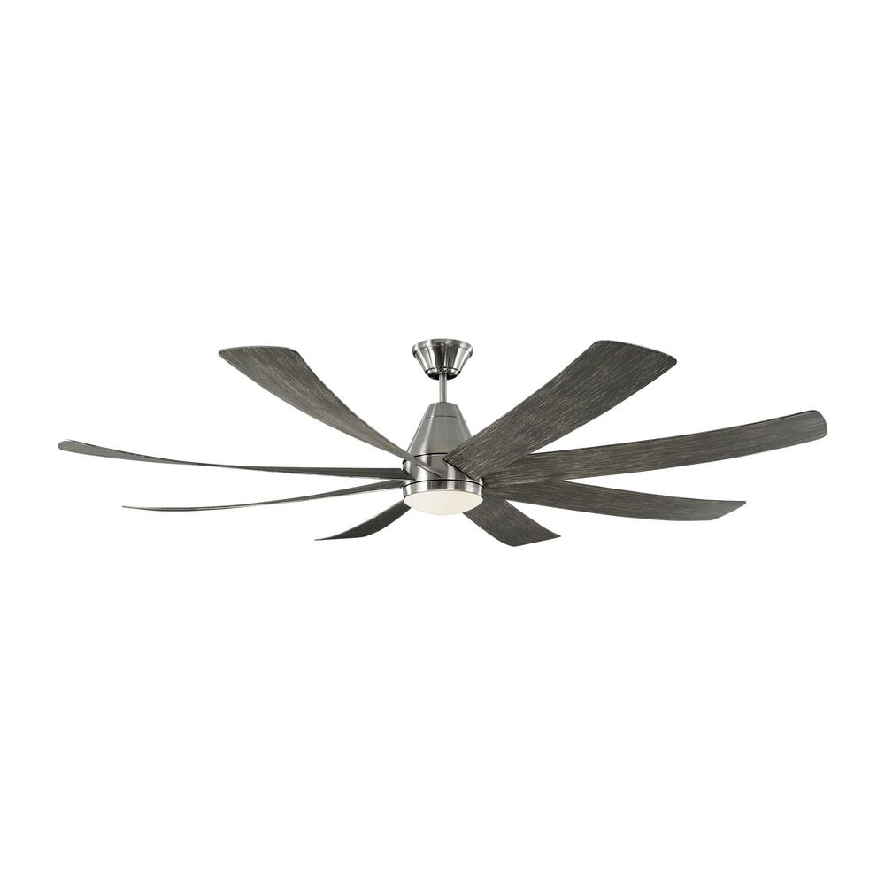 Monte Carlo Kingston 72 in. Integrated LED Brushed Steel Light Grey Weathered Oak Ceiling Fan with Light Kit and Remote was $1049.96 now $629.97 (40.0% off)