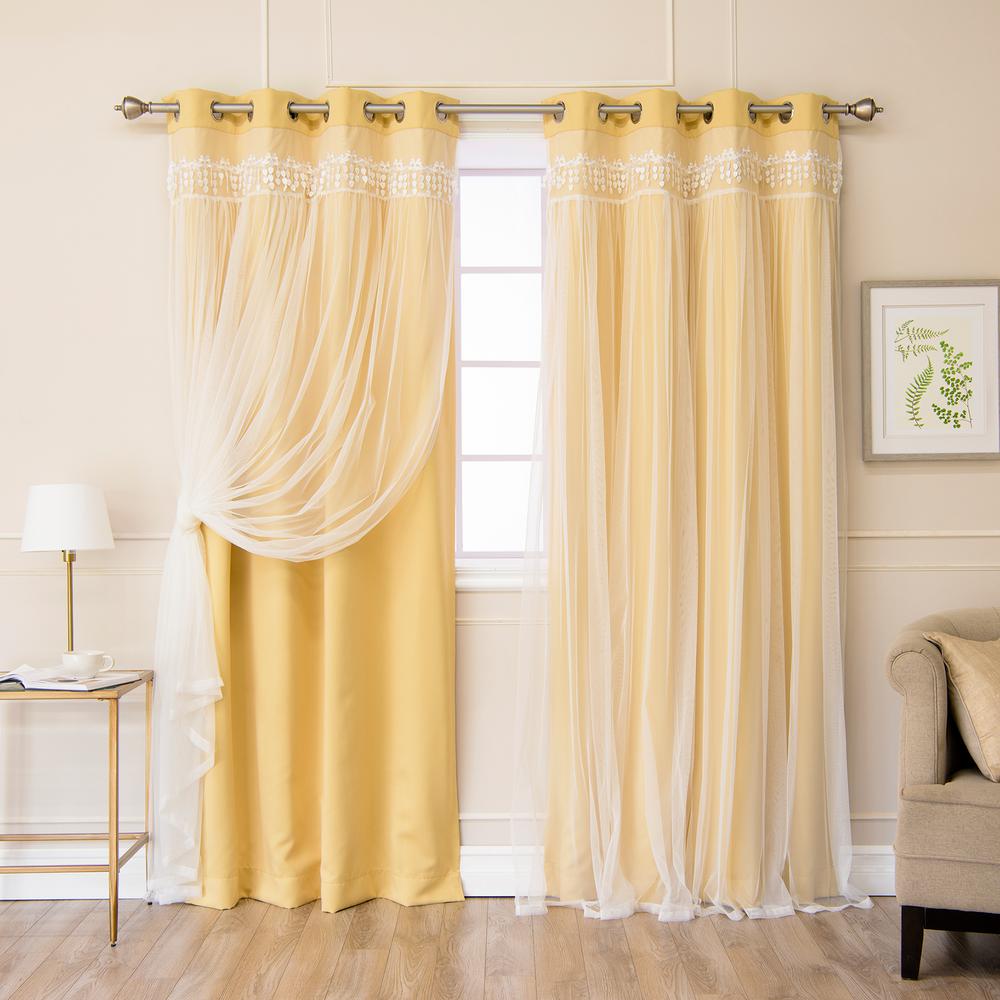 Grommet Yellow Best Home Fashion Curtains Drapes Window