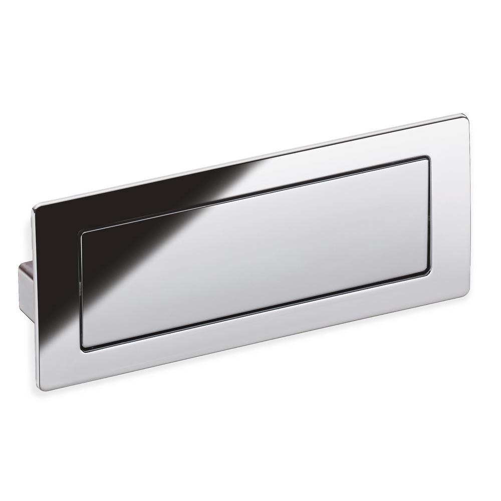 Chrome Recessed Flush Pull Drawer Pulls Cabinet Hardware The Center To Polished Chrome Covered Flush Cabinet Pull