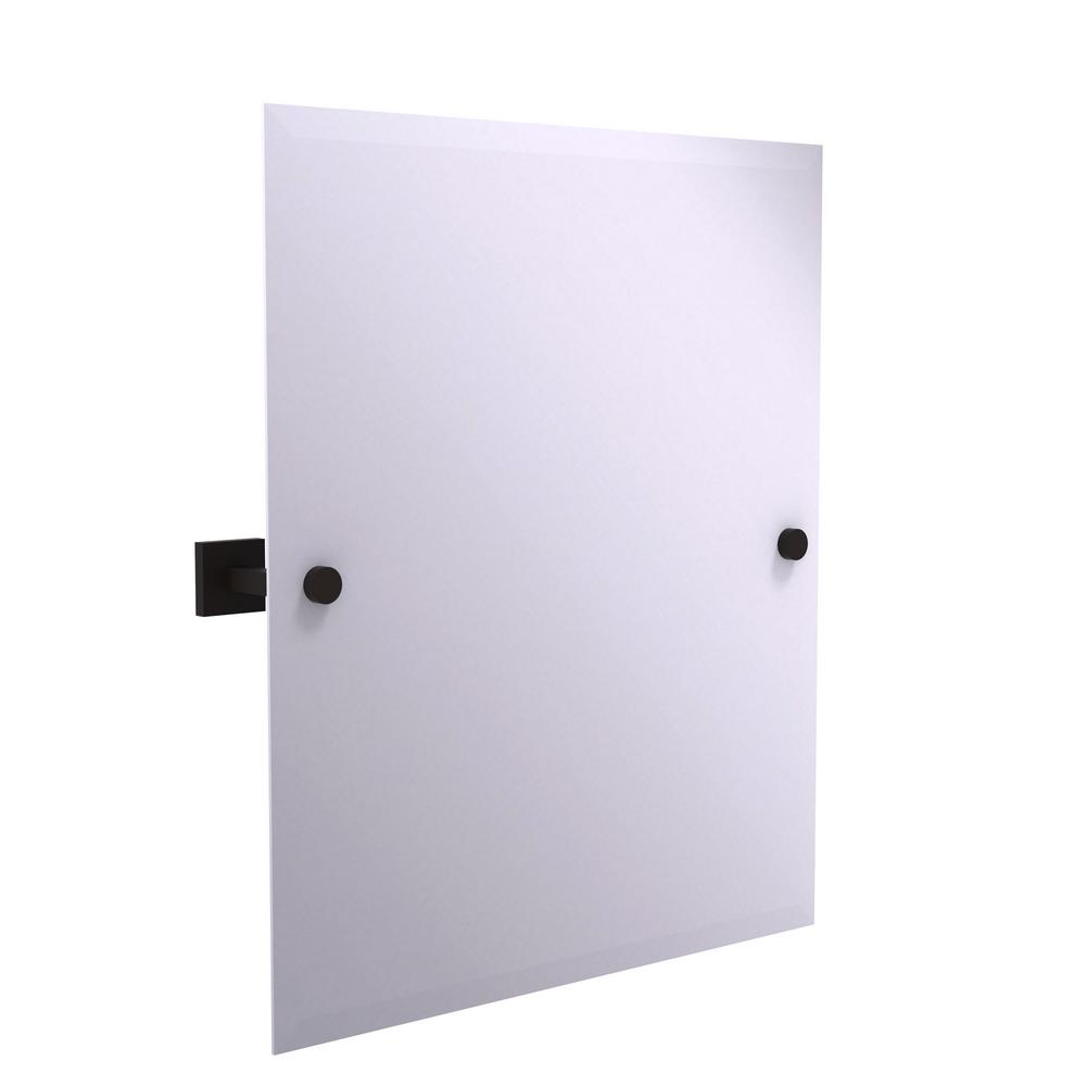 Allied Brass Montero Collection Contemporary Frameless Rectangular Allied Brass Montero Collection Contemporary Frameless Rectangular Tilt Mirror With Beveled Edge In Oil Rubbed Bronze Mt 92 Orb The Home Depot
