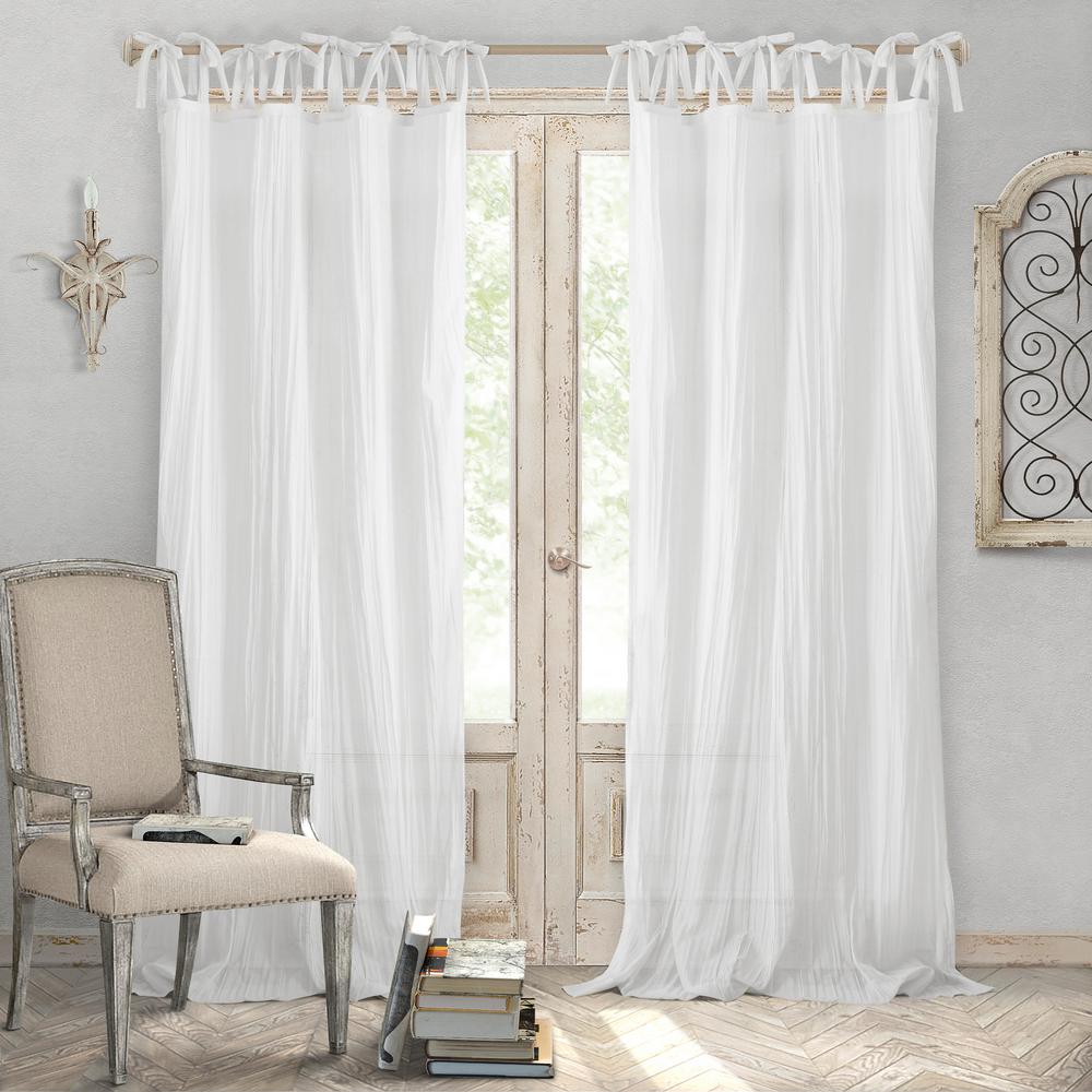 Tab Top Sheer Curtains Drapes Window Treatments The Home