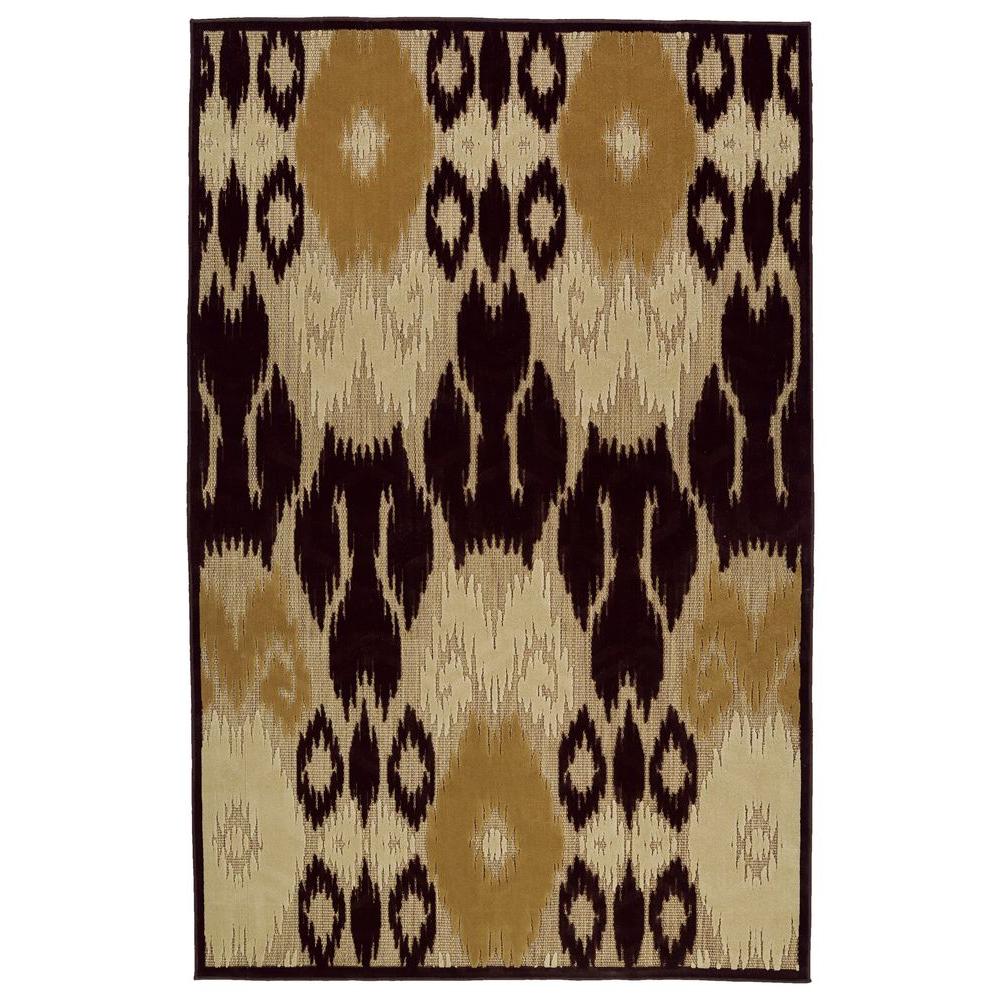 Kaleen Five Seasons Brown 8 ft. 8 in. x 12 ft. Indoor/Outdoor Area Rug