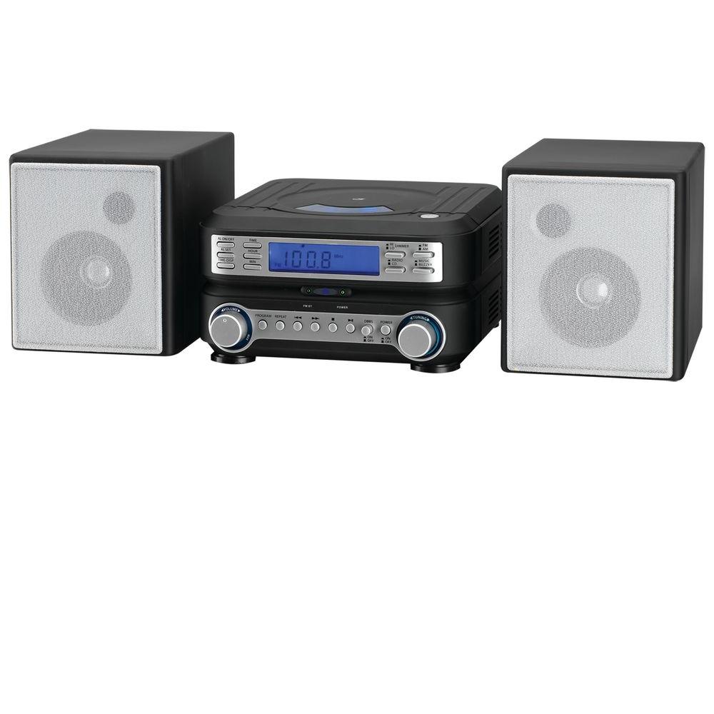 Gpx Am Fm Cd Home Music System Hc221b The Home Depot