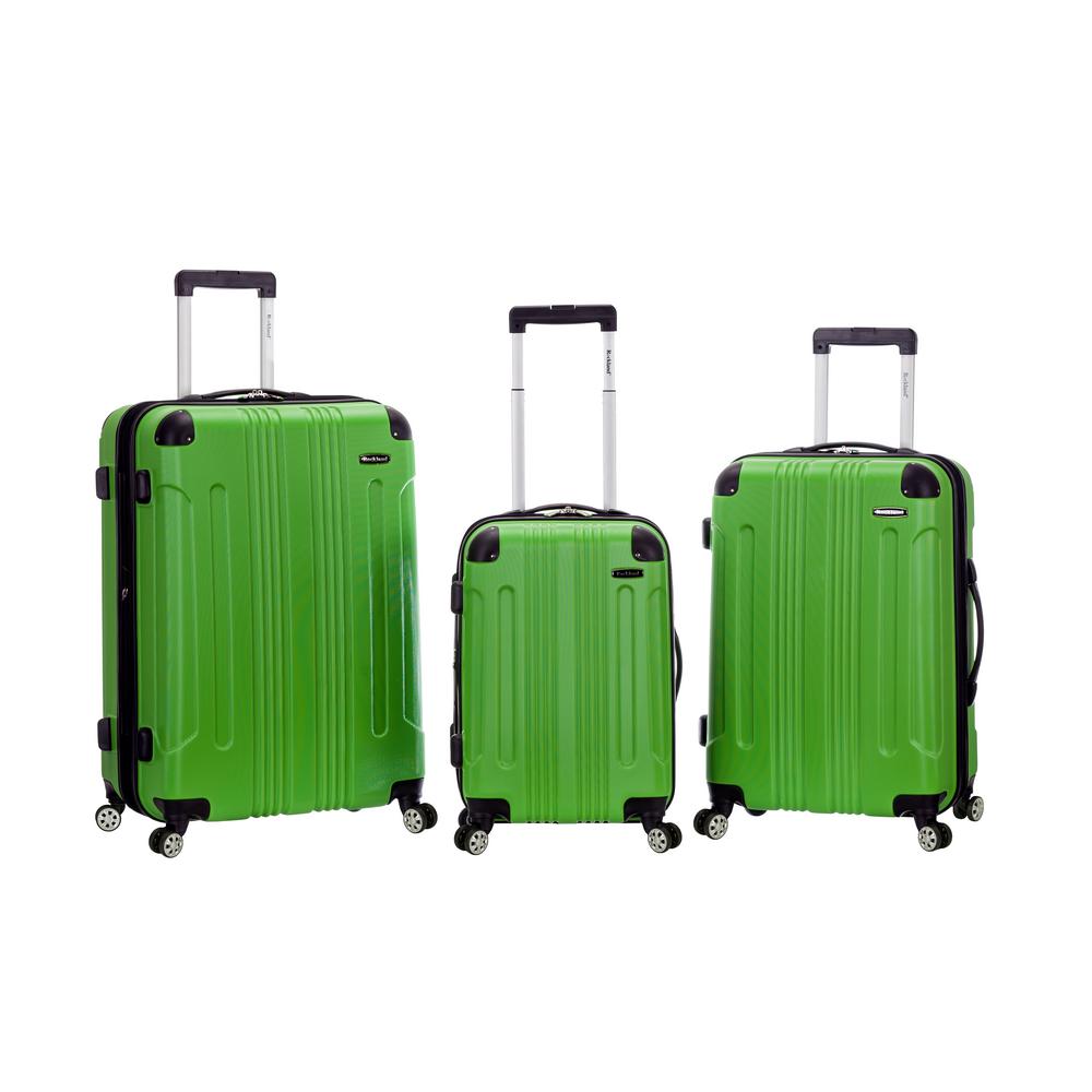 Rockland Sonic 3-Piece Hardside Spinner Luggage Set, Green was $480.0 now $144.0 (70.0% off)