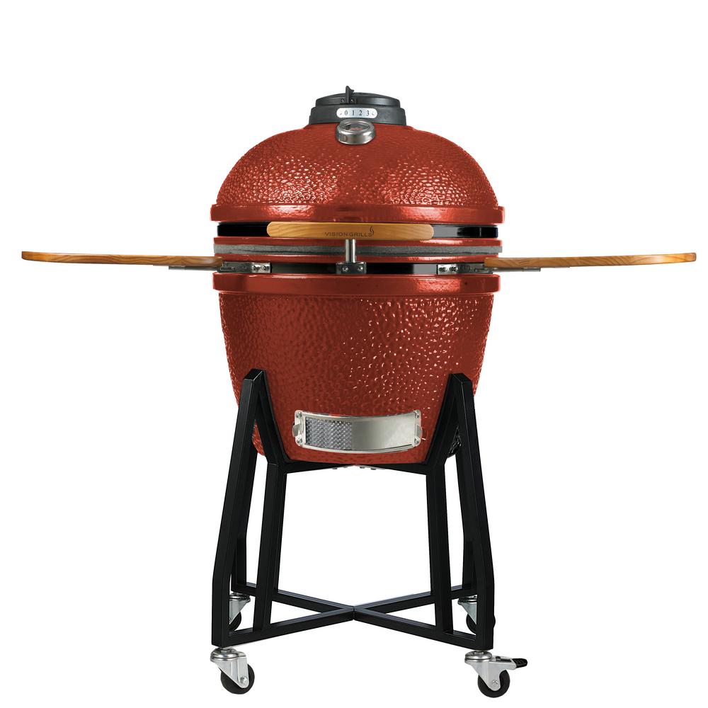 Vision Grills HD Series Charcoal Kamado Grill (Red)