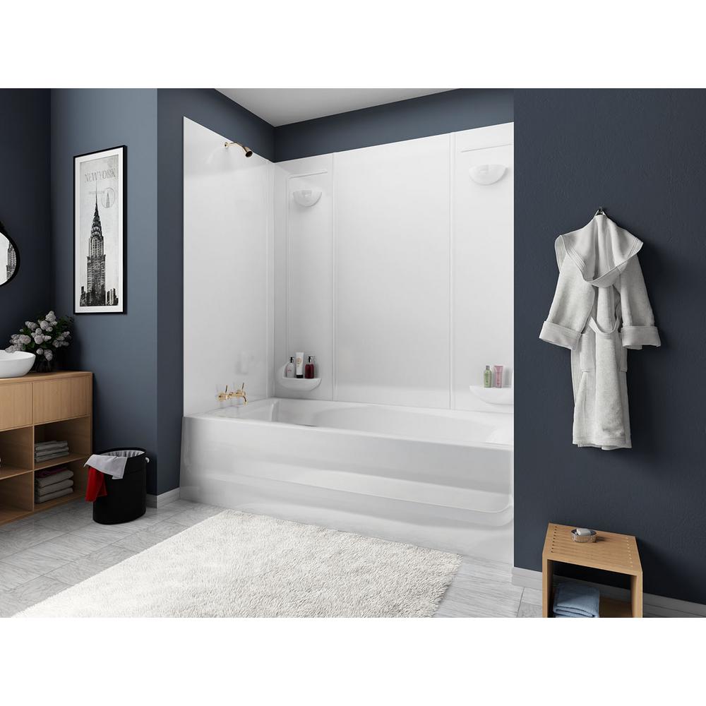60 In L X 36 In H X 72 In H Bone Swanstone Ti 7260 037 Veritek Glue Up 5 Panel Bathtub Wall Kit Bathtubs Bathroom Fixtures Emosens Fr