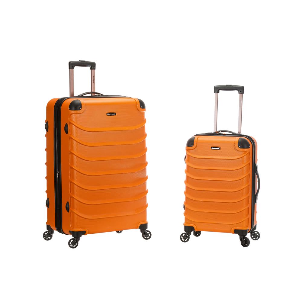 orange luggage set