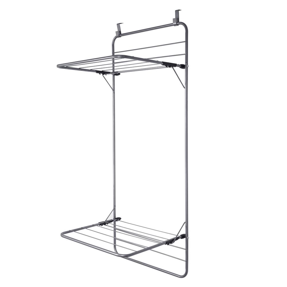 Home Basics 10 Bar Towel Rack In Grey Cd44540 The Home Depot