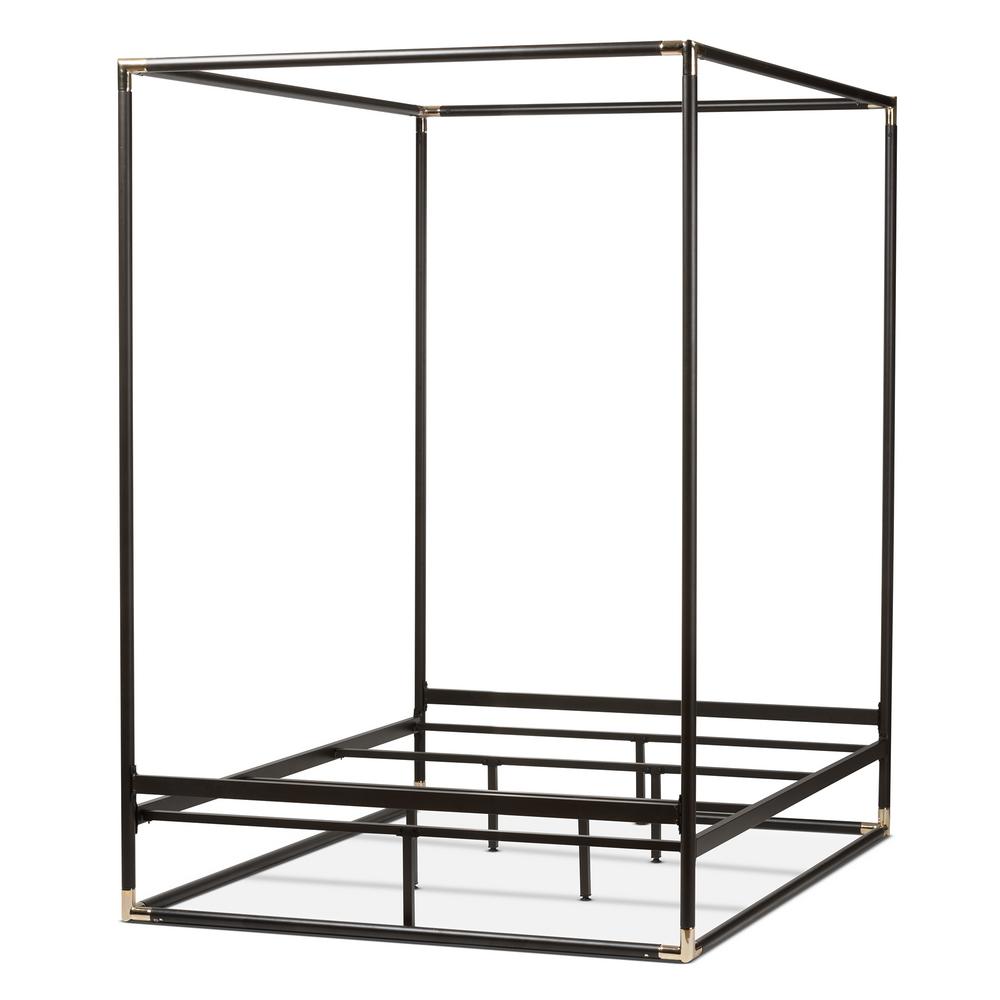 Baxton Studio Eva Black Metal Queen Platform Bed 28862 7578 Hd The Eva Black Metal Queen Platform Bed