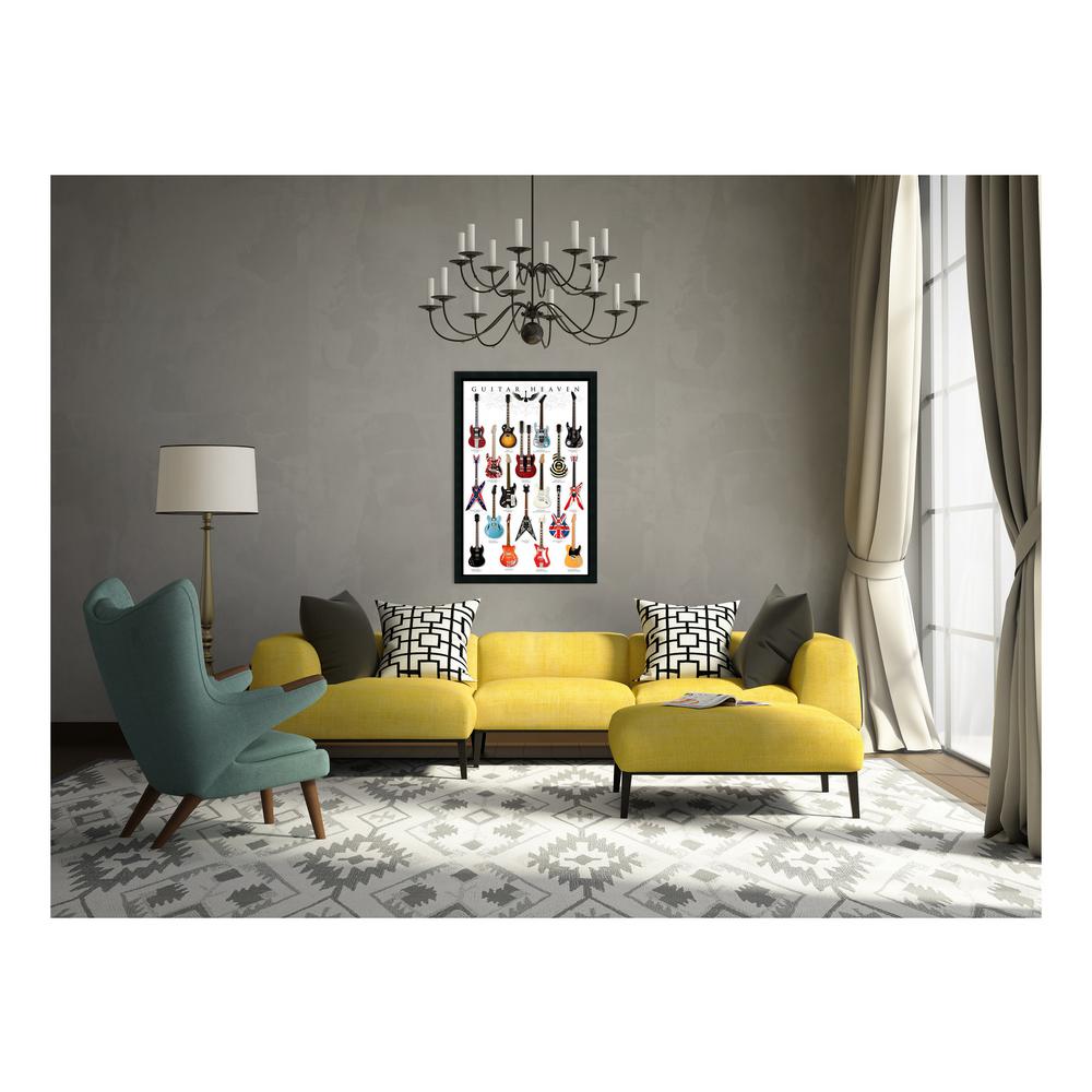 Guitar Heaven Poster Black Framed Ready To Hang Frame Free P/&P