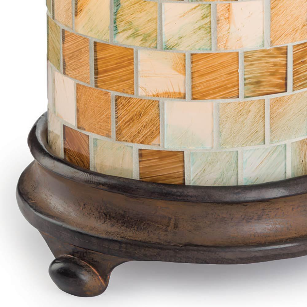 Candle Warmers Etc 8.8 in. Sea Glass Illumination Fragrance Warmer