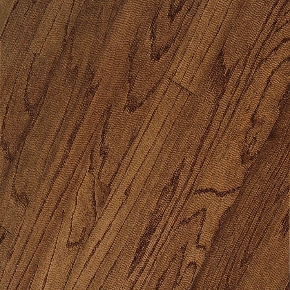 Bruce Take Home Sample Oak Saddle Engineered Hardwood Flooring 5 in. x 7 in.BR697687 The