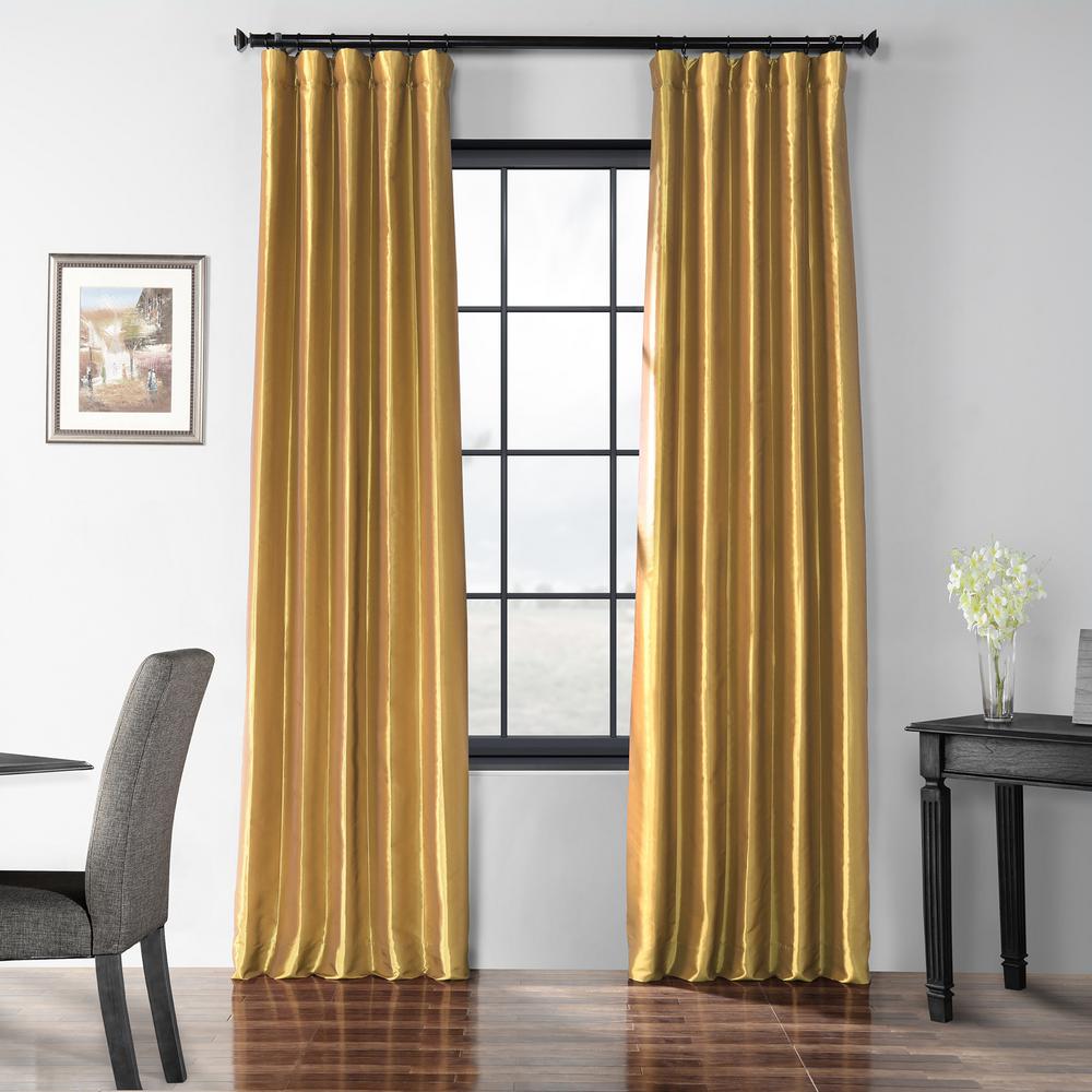 Exclusive Fabrics Furnishings Golden Spice Blackout Faux Silk