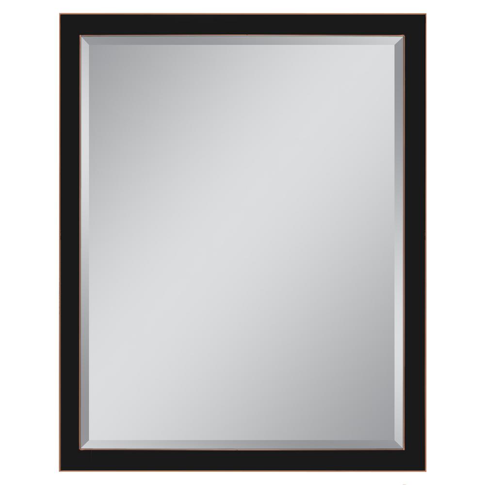 Deco Mirror 30 In W X 40 H Classic 1 5 Metal Framed Wall Oil Rubbed Bronze