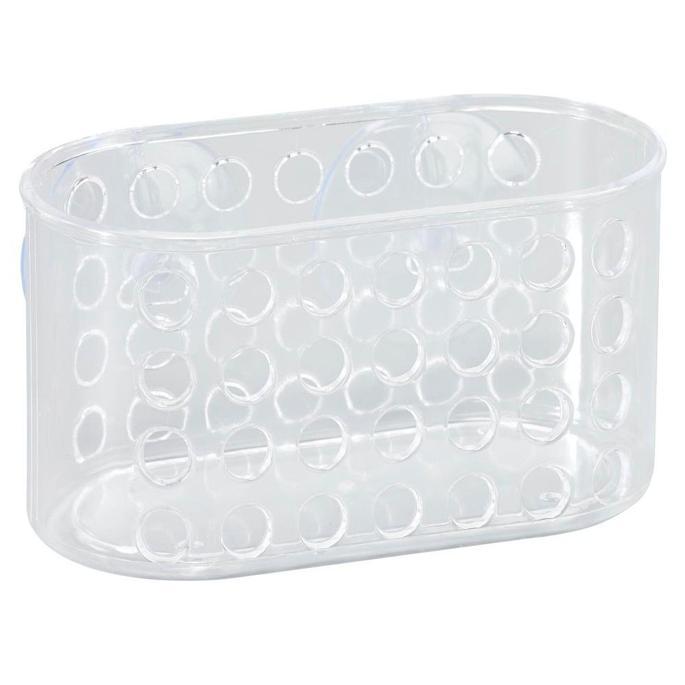 Bath Bliss Bathroom Organizer with Suction in Clear3979 The Home Depot