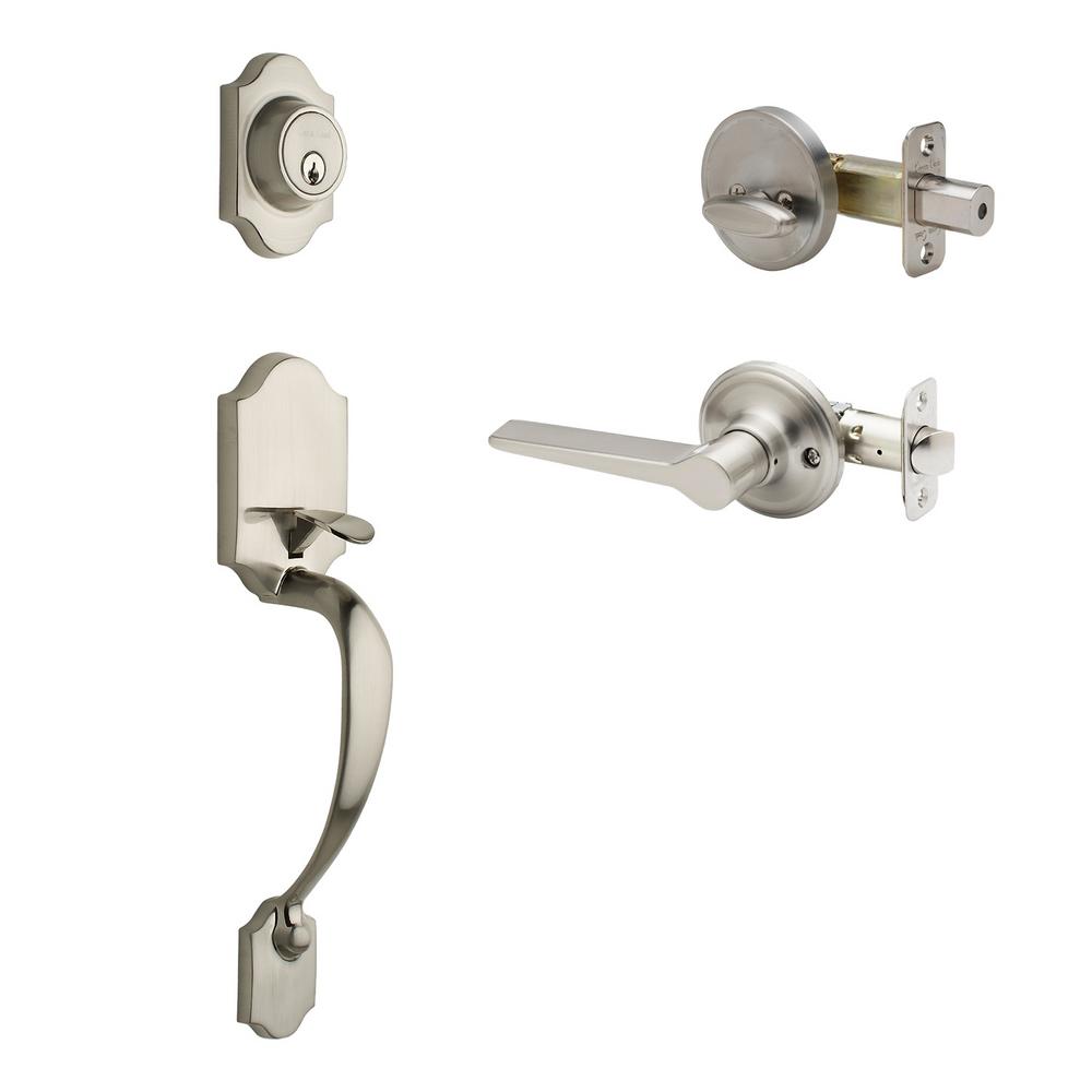 Copper Creek Craftsman Satin Stainless Door Handleset With Craftsman Satin Stainless Door Handleset With Contemporary Lever Trim