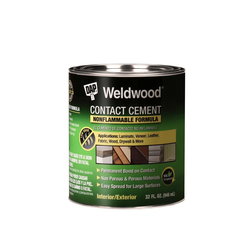 DAP Weldwood 32 fl. oz. Nonflammable Contact Cement25332 The Home Depot