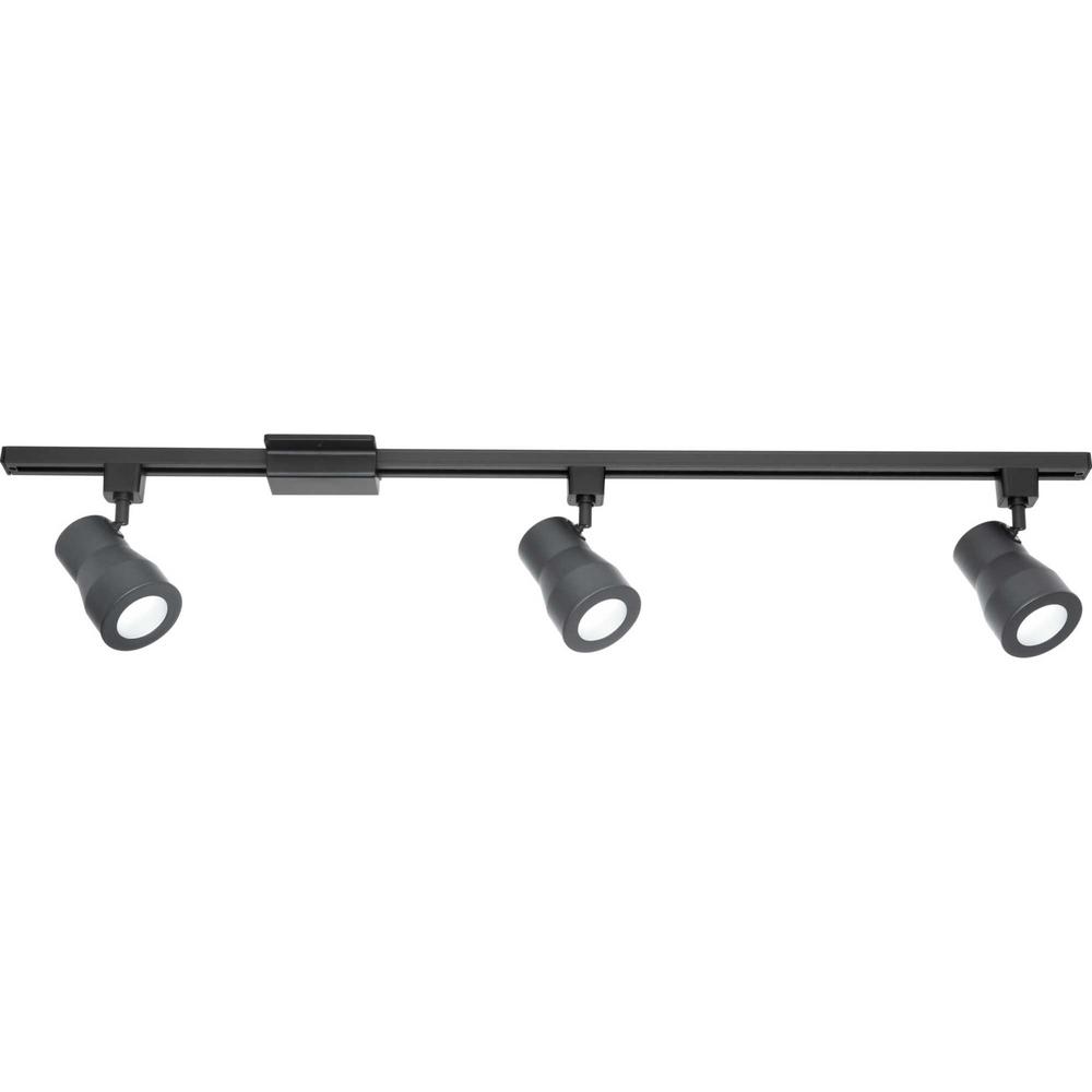 Globe Electric Walton 2 ft. 4Light Matte Black 29Watt Integrated LED
