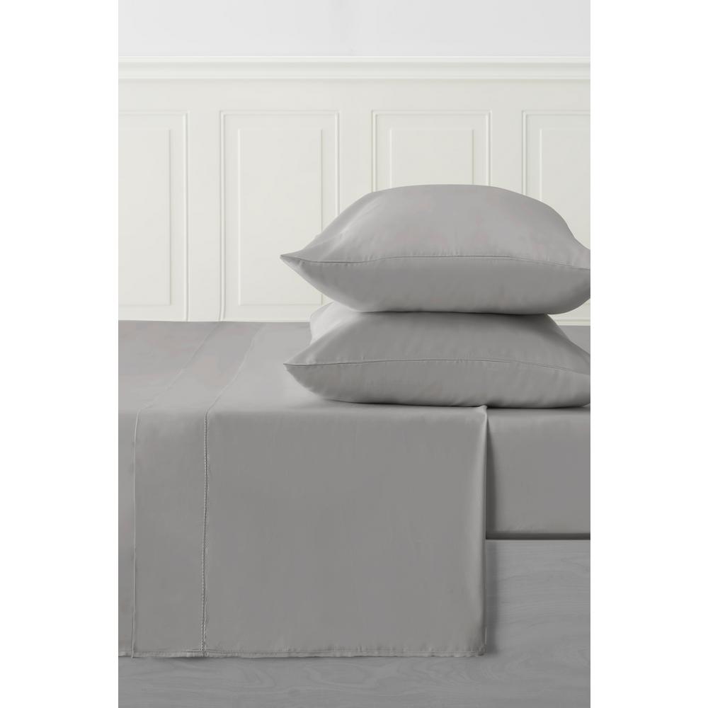 Caro Home 4 Piece Black Pearl Solid 250 Thread Count Bamboo Queen