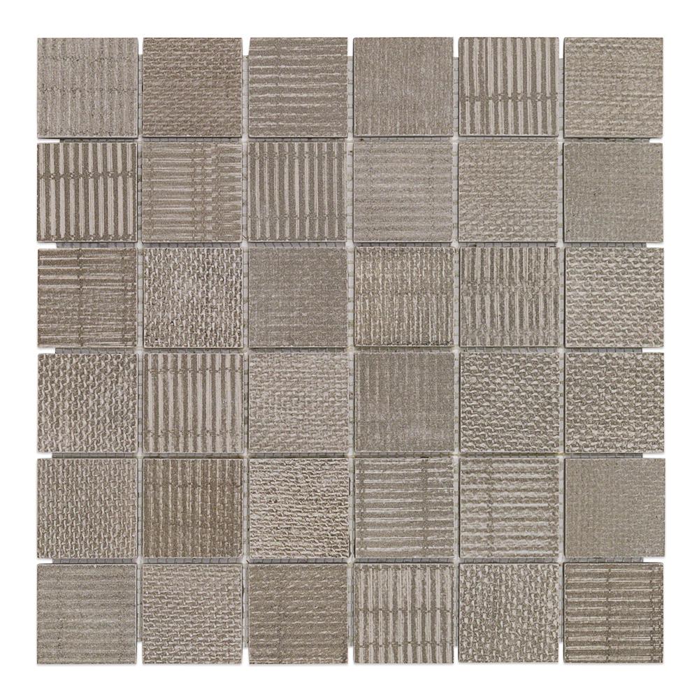 Ivy Hill Tile Lungo Teak 11 81 In X 10mm Matte Porcelain Floor And Wall Mosaic 0 97 Sq Ft Per Sheet