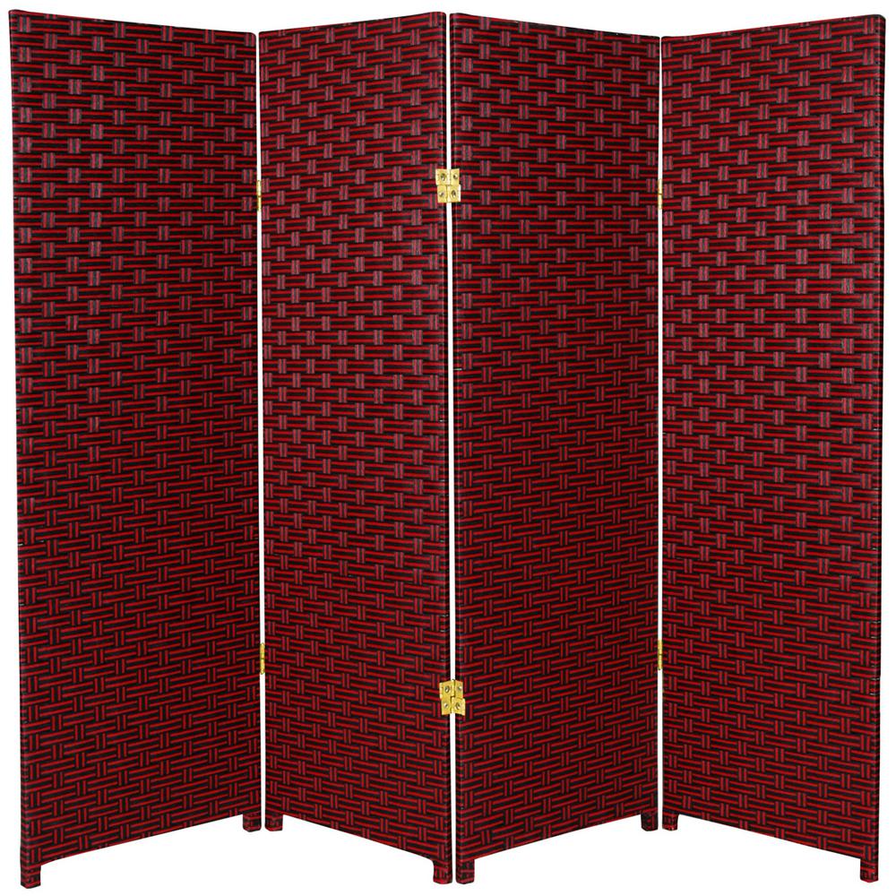 7 ft. Dark Red 3Panel Room DividerFB7OPDMDRD3P The Home Depot