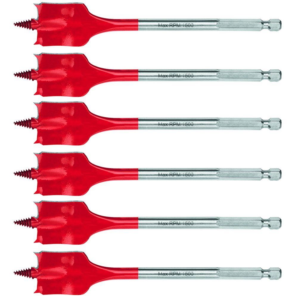 Hilti High Speed Wood Spade Bit Set (6-Piece)-2025597 - The Home Depot