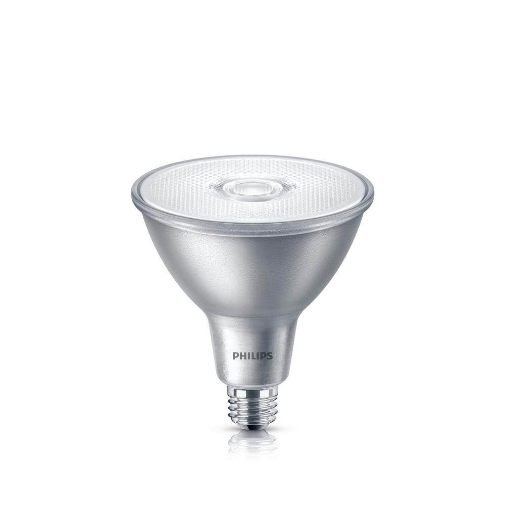 Philips 90W Equivalent Daylight Classic Glass PAR38 Indoor/Outdoor LED ...