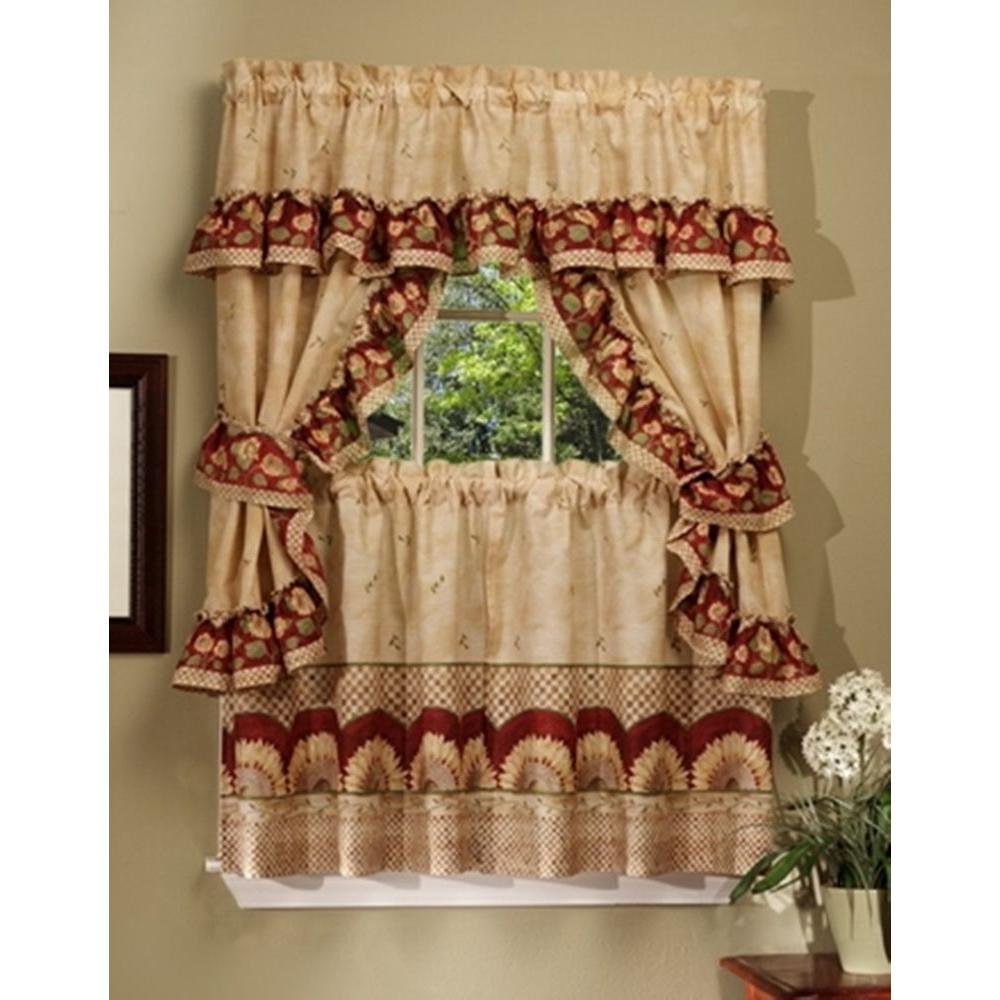 Sunflower Curtains Drapes Window Treatments The Home Depot