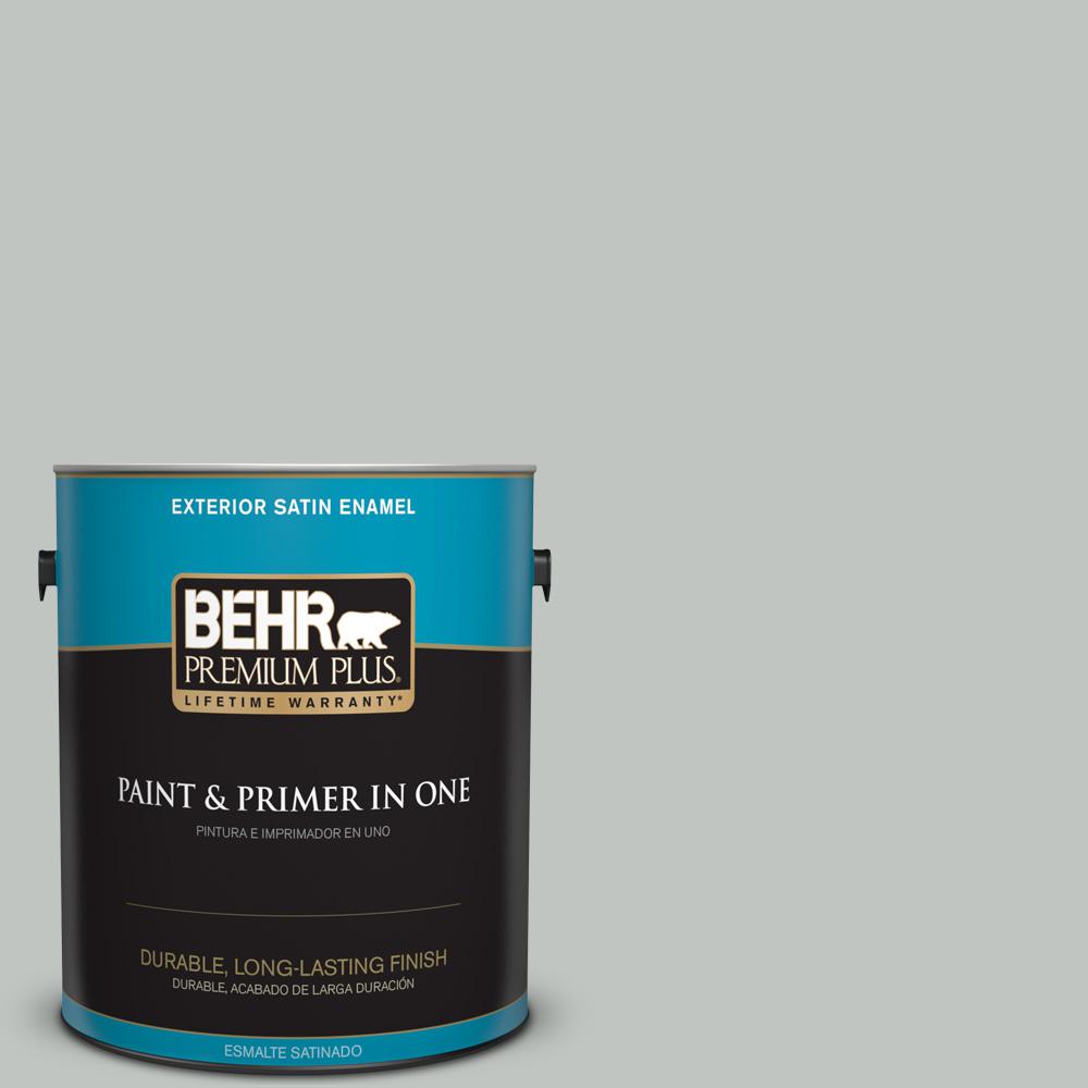 BEHR Premium Plus 1 gal. PPU2514 Engagement Silver Satin