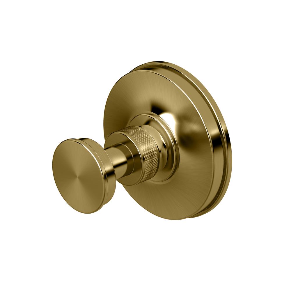 Gatco Montgomery Single Robe Hook In Matte Brass-4465 - The Home Depot