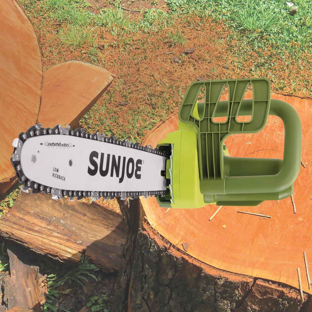 Sun Joe SWJ599E 14-inch 9-Amp Tree Limb Master Electric Handheld Chainsaw with Low-Kickback