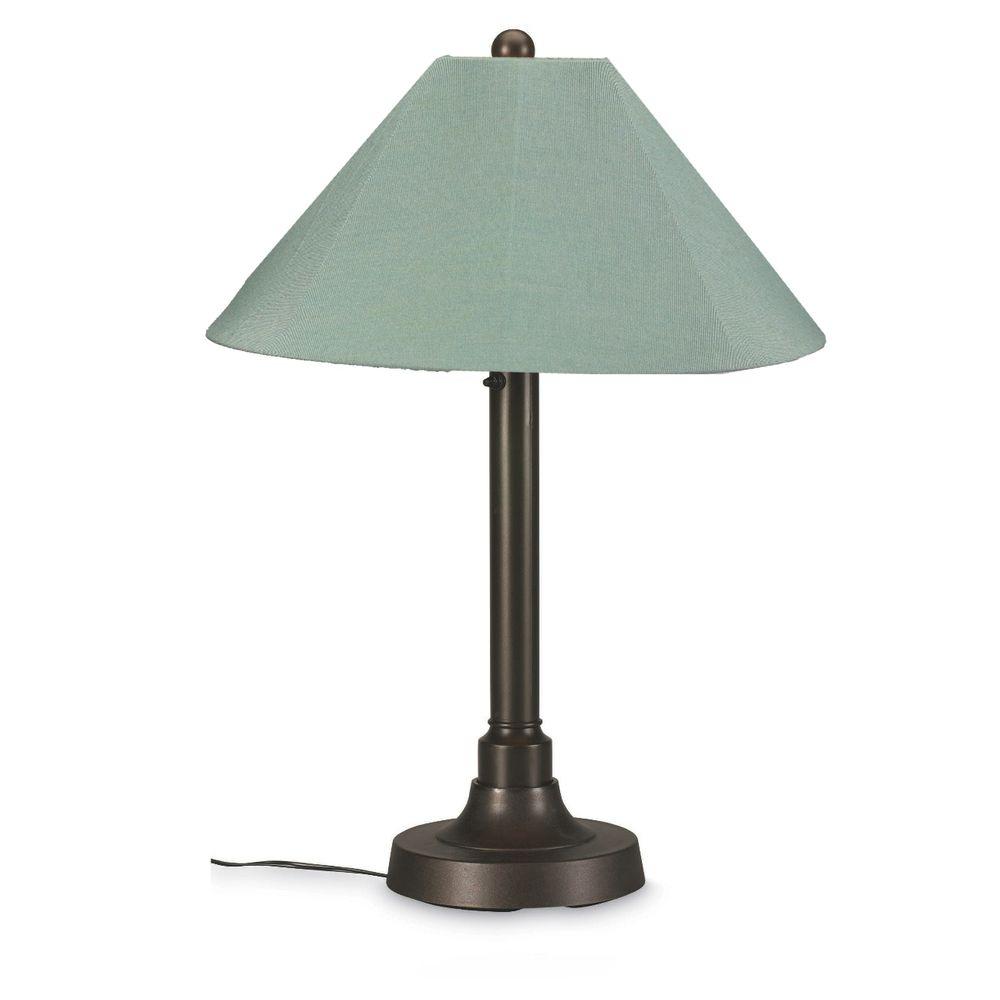 Patio Living Concepts San Juan 34 In Outdoor Bronze Table Lamp With Patio Living Concepts San Juan 34 In Outdoor Bronze Table Lamp With Spa Shade