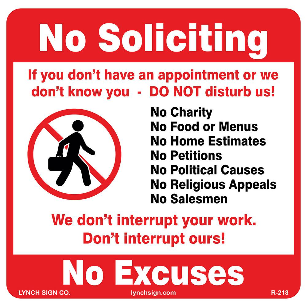 No Soliciting Sign Deals On 1001 Blocks No Soliciting Sign Free 