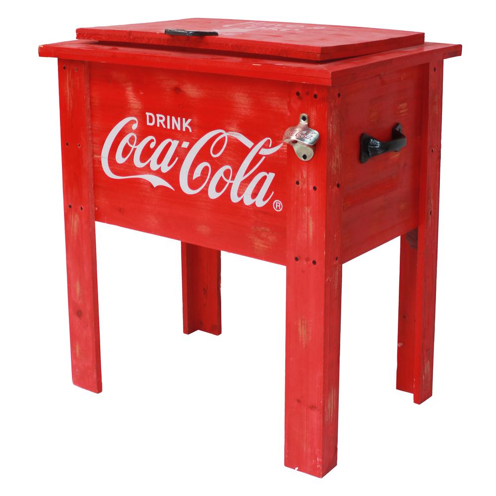 olympia coca cola 65qt hard cooler