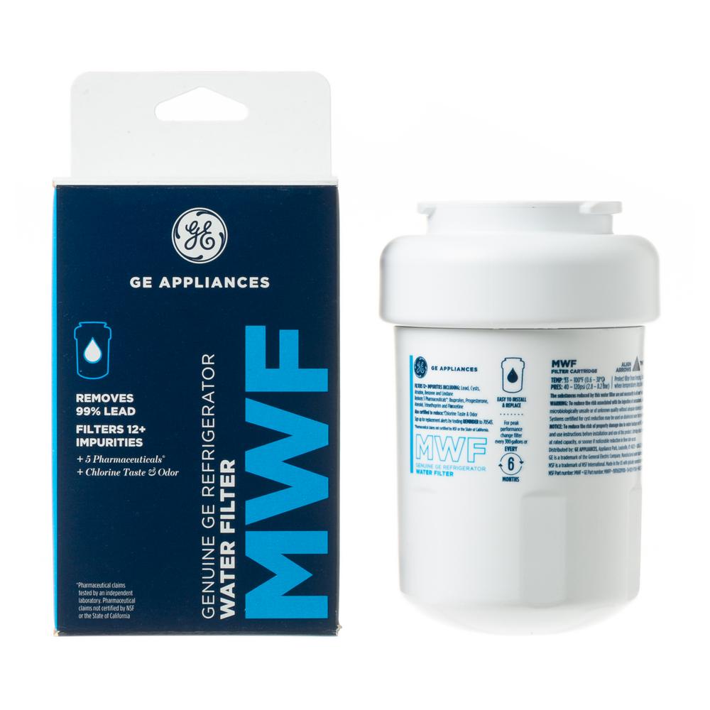 Fits GE MWF SmartWater Comparable Refrigerator Water Filter 3 Pack Home