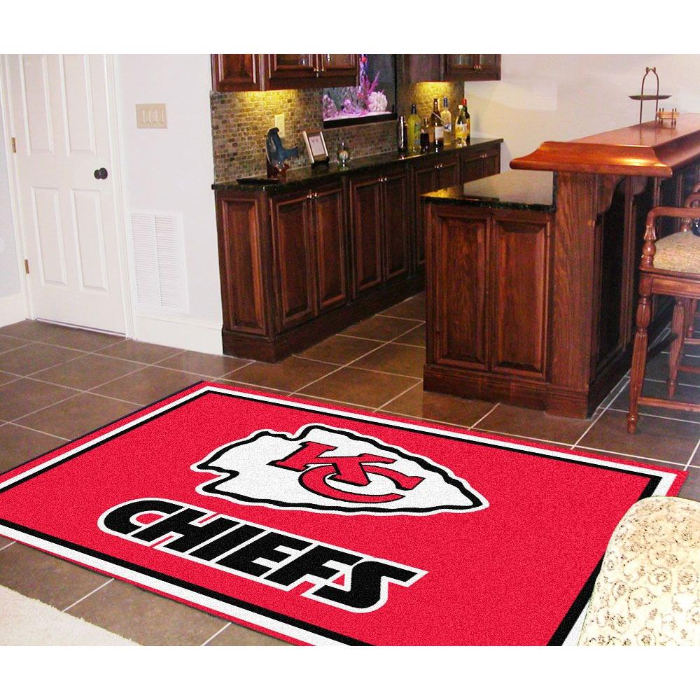 Fanmats Kansas City Chiefs 5 Ft X 8 Area Rug 6585 The Home Fanmats Kansas City Chiefs 5 Ft X 8