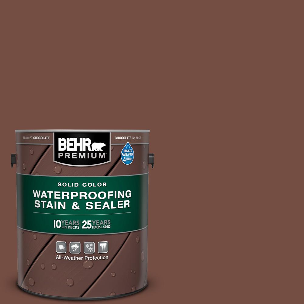 BEHR Premium 1 gal. SC129 Chocolate Solid Color