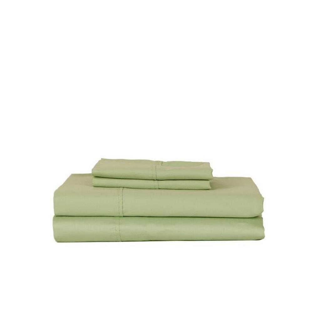 CASTLE HILL LONDON 4-Piece Misty Jade Solid 280 Thread Count Cotton King Sheet Set was $129.99 now $51.99 (60.0% off)